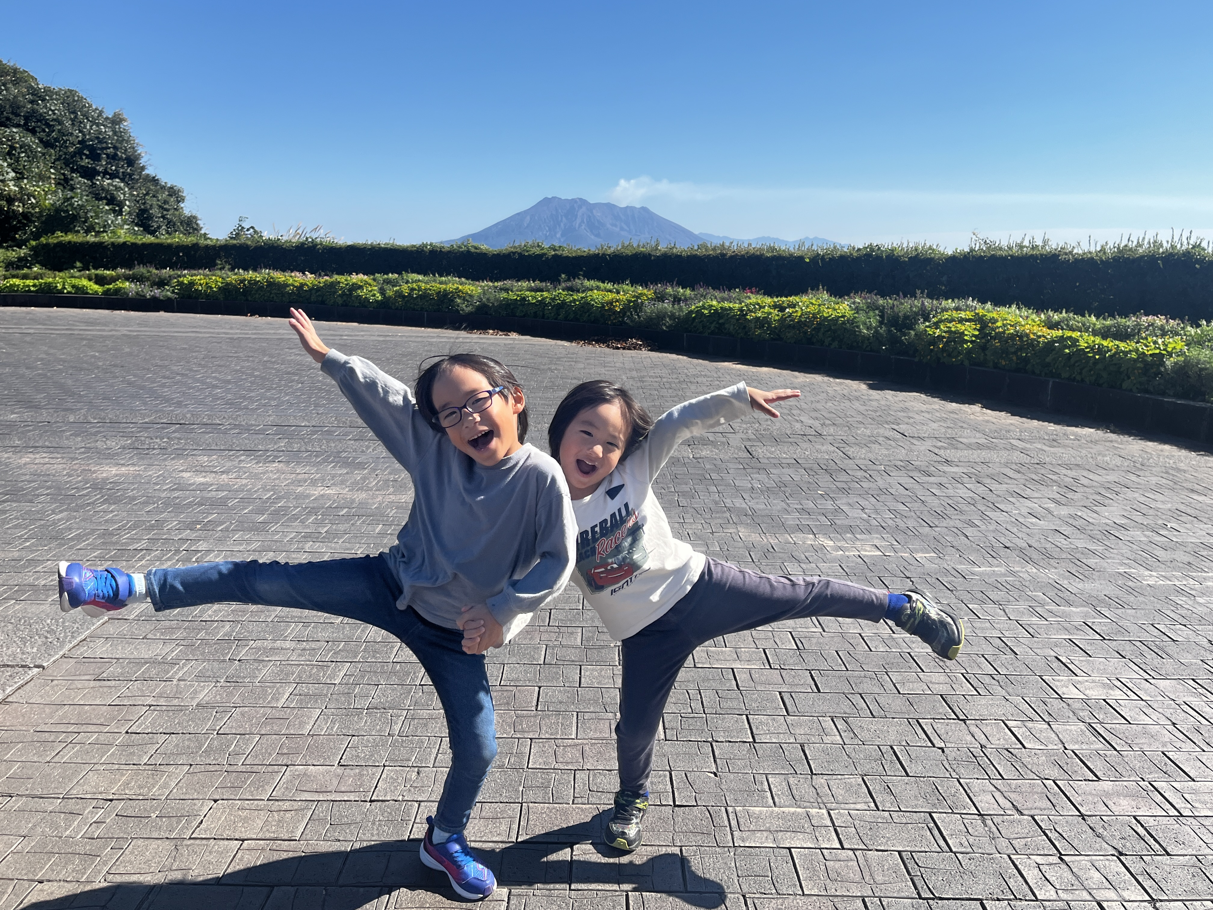 桜島といっしょに